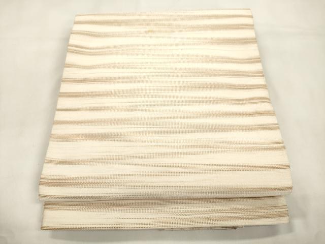 平和屋着物●爪掻本綴作家　伊達静　八寸名古屋帯　霞文　正絹　逸品　CABL4740dy