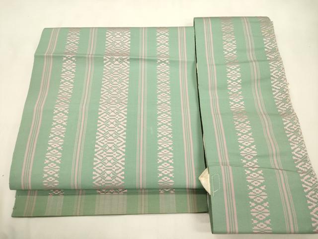 平和屋着物●本場筑前博多織　つけ帯　献上　正絹　逸品　CABL4750dy