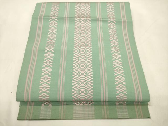 平和屋着物●本場筑前博多織　つけ帯　献上　正絹　逸品　CABL4750dy