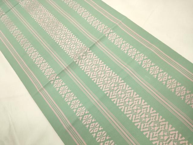 平和屋着物●本場筑前博多織　つけ帯　献上　正絹　逸品　CABL4750dy