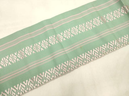 平和屋着物●本場筑前博多織　つけ帯　献上　正絹　逸品　CABL4750dy