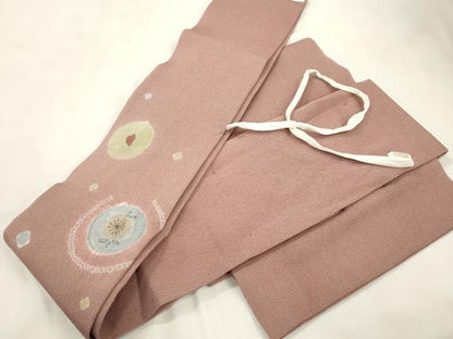 平和屋着物●つけ帯　絞り　舞花文　鬼しぼ縮緬　正絹　逸品　CABL4755dy
