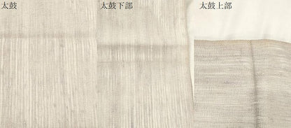 平和屋着物▽太鼓柄袋帯　スリーシーズン　春夏秋　すくい織　幾何学鳥文　正絹　逸品　CABL4759dy