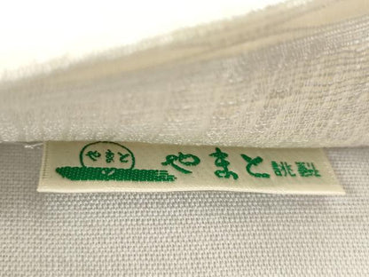 平和屋着物▽太鼓柄袋帯　スリーシーズン　春夏秋　櫛織　幾何学文　やまと誂製　正絹　逸品　CABL4762dy