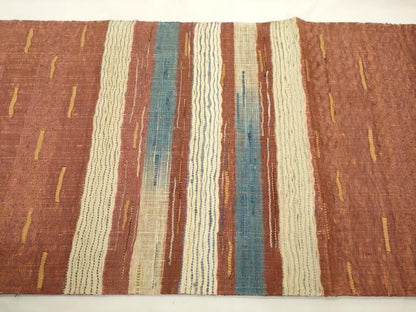 平和屋着物▽太鼓柄袋帯　スリーシーズン　春夏秋　櫛織　横段文　正絹　逸品　CABL4767dy