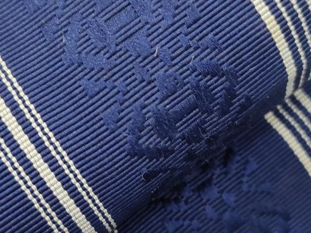平和屋着物●男性　本場筑前博多織　角帯　献上　証紙付き　正絹　逸品　CABL4779dy
