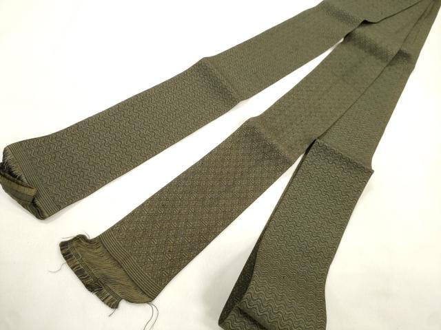 平和屋着物●男性　両面　角帯　幾何学文　CABL4782dy