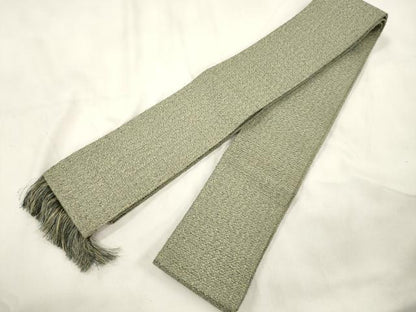 平和屋着物●男性　本場筑前博多織　角帯　霞文　正絹　逸品　CABL4783dy