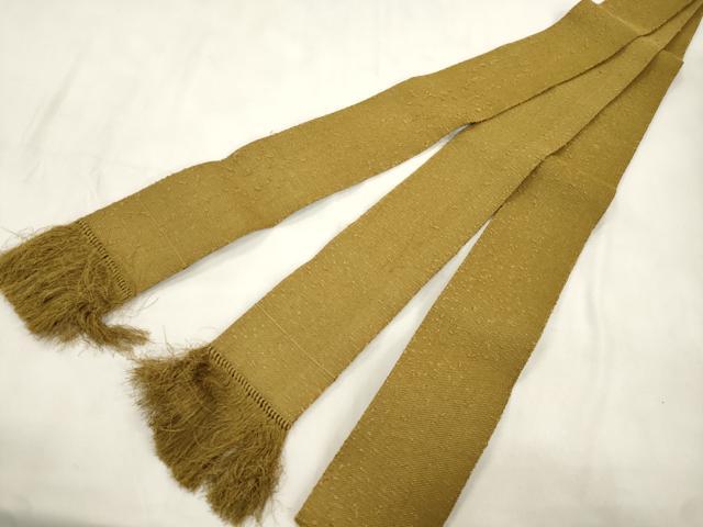平和屋着物●男性　本場筑前博多織　角帯　霞文　正絹　逸品　CABL4789dy