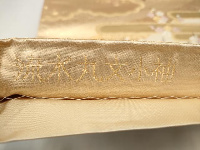 平和屋本店▼六通柄袋帯　唐織　流水丸文小袖　本金二重箔　正絹　逸品　CABL4811hy
