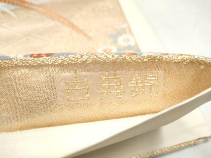 平和屋本店▼六通柄袋帯　唐織　古典錦　本金二重箔　正絹　逸品　CABL4835hy