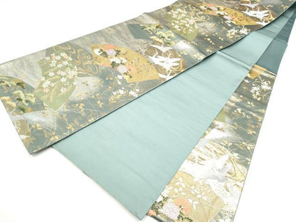 平和屋本店▼六通柄袋帯　唐織　華苑蒔絵錦　本金二重織　正絹　逸品　CABL4867hy