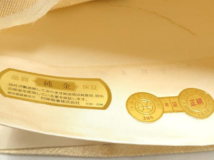 平和屋本店▼西陣　佐賀錦　全通柄袋帯　雲取り紋　本金二丁箔　証紙付き　正絹　逸品　未使用　CABL4922hy
