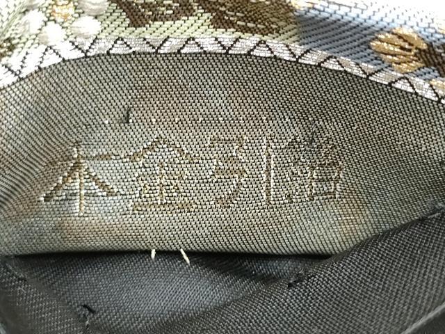 平和屋本店▼六通柄袋帯　唐織　正倉院花文　本金　引箔　正絹　逸品　CABL4975hy
