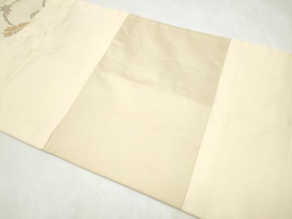 平和屋着物●九寸開き名古屋帯　牡丹唐草文　正絹　逸品　CABL5061hy