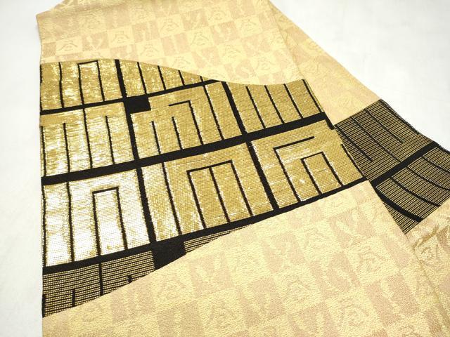 平和屋着物●創業280年　誉田屋源兵衛　九寸名古屋帯　源氏香　金糸　正絹　逸品　CABL5062hy