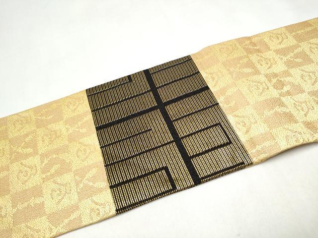 平和屋着物●創業280年　誉田屋源兵衛　九寸名古屋帯　源氏香　金糸　正絹　逸品　CABL5062hy