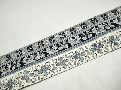 平和屋着物●全通柄　九寸名古屋帯　花唐草間道　ますいわ屋扱い　正絹　逸品　CABL5066hy