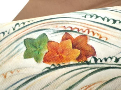 平和屋着物●九寸名古屋帯　手描き　竜田川　正絹　逸品　CABL5073hy