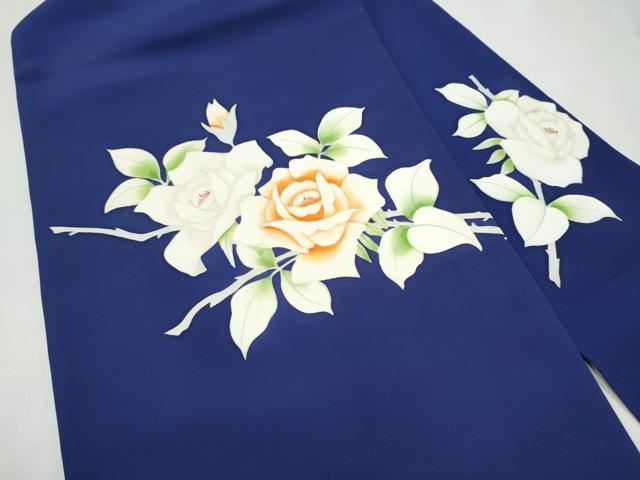 平和屋着物▼塩瀬　九寸名古屋帯　枝椿　正絹　逸品　CABL5077hy