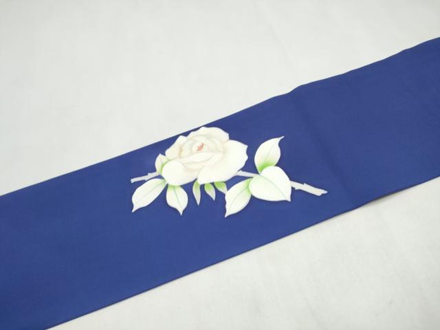 平和屋着物▼塩瀬　九寸名古屋帯　枝椿　正絹　逸品　CABL5077hy