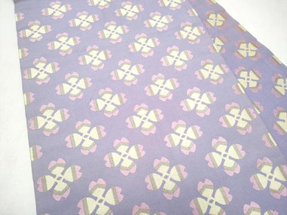 平和屋着物●龍村美術織物 たつむら 九寸名古屋帯 四辨花 正絹 逸品 CABL5082hy