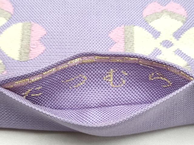 平和屋着物●龍村美術織物 たつむら 九寸名古屋帯 四辨花 正絹 逸品 CABL5082hy