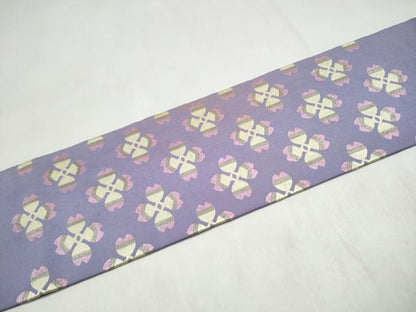 平和屋着物●龍村美術織物 たつむら 九寸名古屋帯 四辨花 正絹 逸品 CABL5082hy