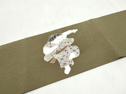 平和屋着物●九寸名古屋帯 童子遊び 鬼しぼ縮緬 正絹 逸品 CABL5083hy