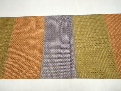 平和屋着物●中国三大刺繍　スワトウ刺繍　中国工芸美術大師　王殿太　袋帯　霞文　金糸　正絹　逸品　CABL5092hy
