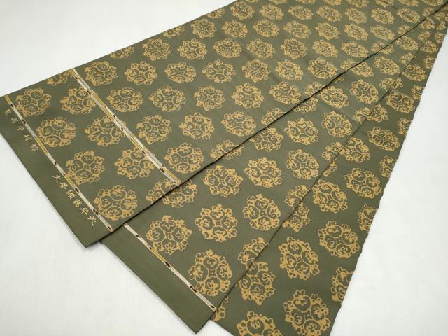 平和屋着物●龍村平蔵製　全通柄　本袋帯　天平臈纈華文　正絹　逸品　CABL5124hy