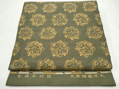 平和屋着物●龍村平蔵製　全通柄　本袋帯　天平臈纈華文　正絹　逸品　CABL5124hy