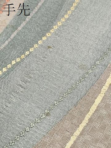 平和屋着物●両面　両方向　全通柄袋帯　献上紋　引箔　正絹　逸品　CABL5141hy