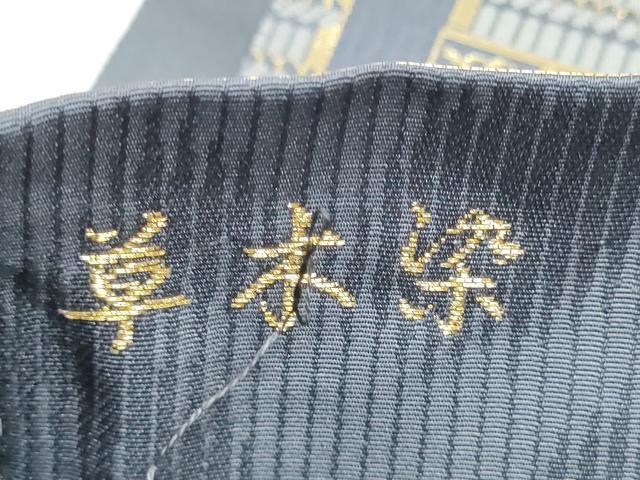 平和屋着物●西陣織　陰山織物謹製　箔屋清兵衛　六通柄袋帯　草木染　色目滅胄文　正絹　逸品　未使用　CABL5159hy