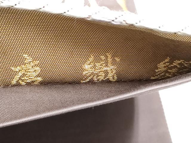 平和屋着物●六通柄袋帯 唐織綴れ 立涌菊文 金糸 引箔 正絹 逸品 CABL5171hy