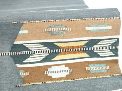 平和屋着物●太鼓柄袋帯 幾何学文様 正絹 逸品 CABL5173hy