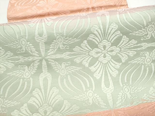 平和屋着物●六通柄袋帯 花鳥文 正絹 逸品 CABL5188hy