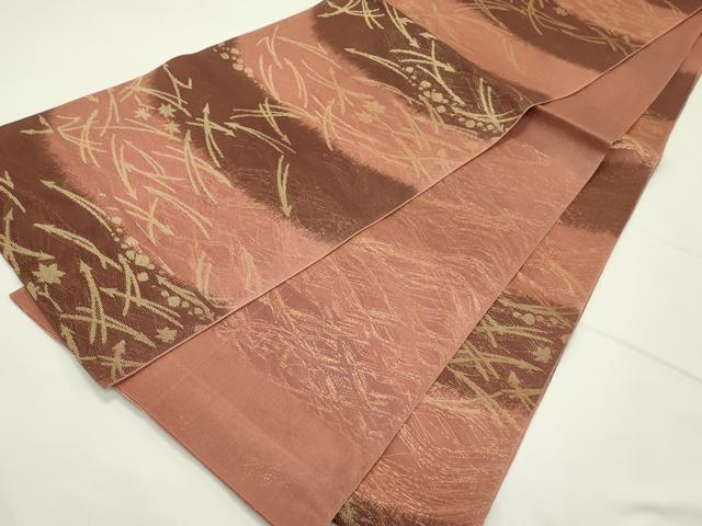 平和屋着物＊夏物　六通柄　本袋帯　吹寄せ文　金糸　正絹　逸品　CABL5206rv