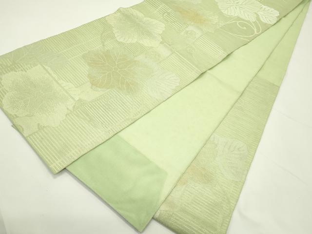 平和屋着物＊夏物　六通柄　本袋帯　草花文　金銀糸　正絹　逸品　CABL5209rv