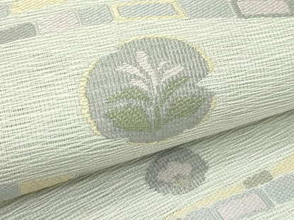 平和屋着物＊夏物　六通柄袋帯　草花文　正絹　逸品　未使用　CABL5220rv