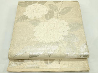 平和屋着物＊夏物　六通柄袋帯　紫陽花　銀糸　正絹　逸品　CABL5221rv