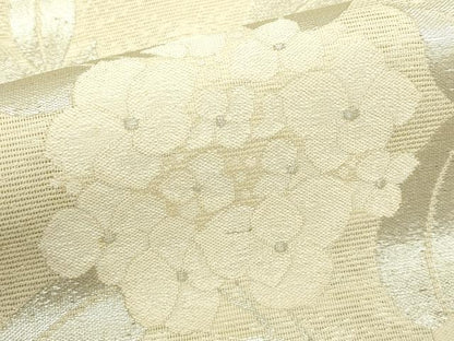 平和屋着物＊夏物　六通柄袋帯　紫陽花　銀糸　正絹　逸品　CABL5221rv