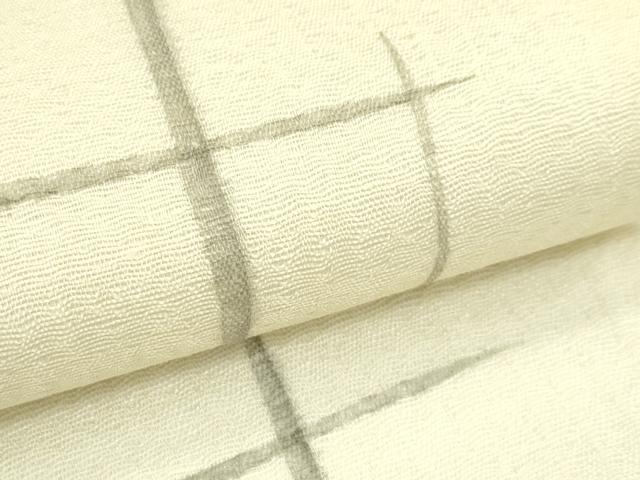 平和屋着物＊夏物　全通柄袋帯　変わり格子　正絹　逸品　CABL5237rv