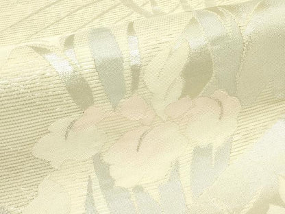 平和屋着物＊夏物　六通柄袋帯　杜若　銀糸　正絹　逸品　未使用　CABL5239rv