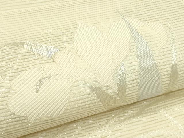 平和屋着物＊夏物　六通柄袋帯　杜若　銀糸　正絹　逸品　未使用　CABL5239rv