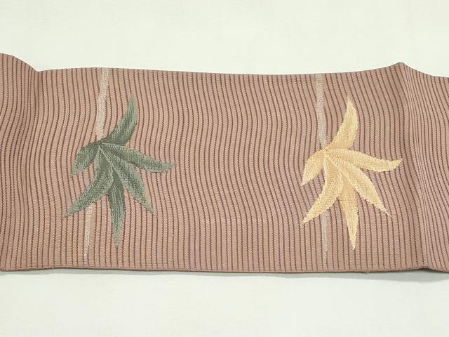 平和屋着物＊夏物　八寸名古屋帯　絽綴れ　成り物　パイナップル　銀糸　正絹　逸品　CABL5243rv