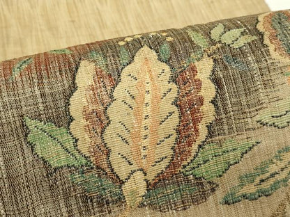 平和屋着物＊夏物　西陣　老舗　渡文謹製　手織　すくひ　太鼓柄袋帯　更紗花文　金糸　正絹　逸品　CABL5250rv