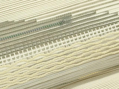 平和屋着物＊夏物　八寸名古屋帯　絽綴れ　横段文　正絹　逸品　CABL5253rv