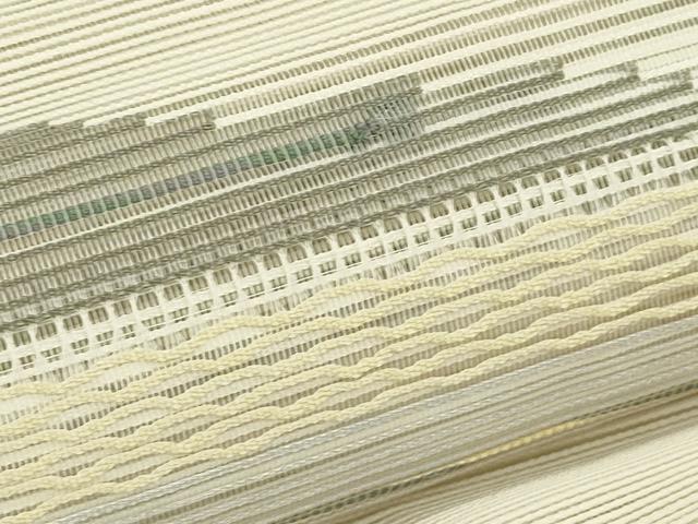 平和屋着物＊夏物　八寸名古屋帯　絽綴れ　横段文　正絹　逸品　CABL5253rv