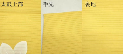平和屋着物＊夏物　絽塩瀬　九寸開き名古屋帯　手描き　草花文　正絹　逸品　CABL5257rv